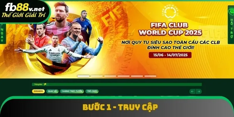 Khách hàng vào trang chủ chính thống của FB88